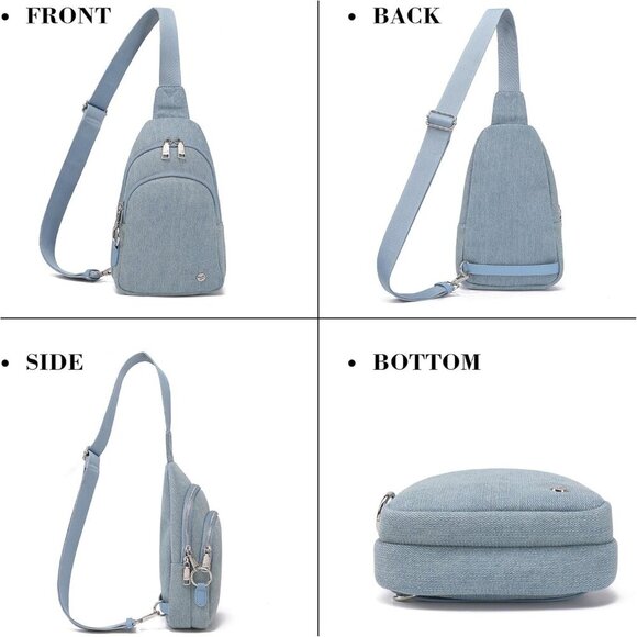 Crossbody Bags for Women Leather Sling Bag Anti-theft Cross Body Bag Travel Slin - Picture 7 of 7